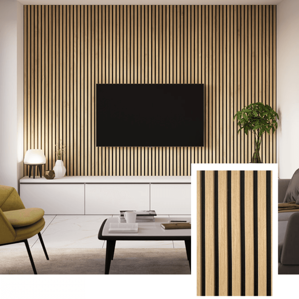 Acoustic Slat Panel — (2.7 m × 1.10 m)